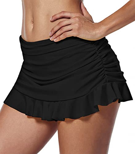 Ecute Womens Swim Skirt Tankini Bikini Bottom Beachwear Swimming Dress