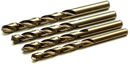 5 Stück Ø 8,0 mm HSS Co 5% Cobalt Spiralbohrer/Metallbohrer DIN 338 - Bohrer/Stahlbohrer 135° Spitzenwinkel und Kreuzanschliff