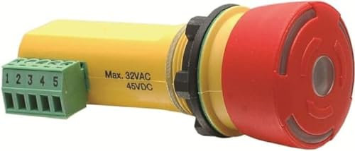 ABB Inca 1 EC Tina Not-Aus-Schalter, Pilzkopf, Gelb Ø 22.5mm