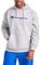 Champion Herren Sweatshirt Graphic Powerblend Fleece Hood, Oxford Grey/Champion Script, XL