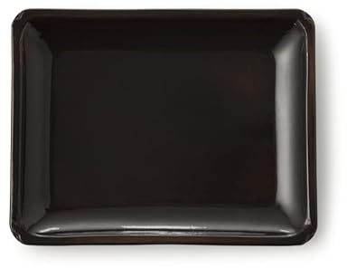 Soucoupe rectangulaire en grès céramique Art. S9005 cm - 12,5 x 10 h 2 - Couleur crème émaillée