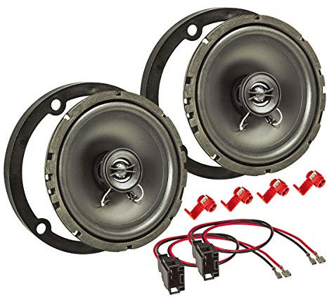 tomzz Audio 4034-003 TA16.5-Pro Lautsprecher Einbau-Set kompatibel mit Mercedes ab 2006 W906 Sprinter Vito Viano VW Crafter 165mm Koaxial System