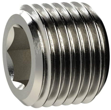 RIEGLER 136441-MSN290OBM10 Verschlussschraube, Innensechskant, o. Bund, M10x1,0, MS vern., 1Stk