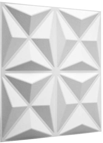 WallArt Wall Decor - Eco Friendly 3D Wall Panels / 3D Decorative Wall Tiles - Dutch Design - 100% Natural 3D Wallpaper - 50x50 cm - 12 Panels (for 3 sqm/m² of Wall)