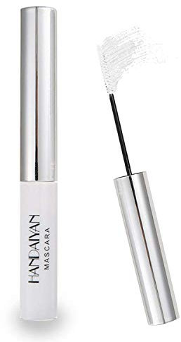 GL-Turelifes Mascara in Fibra Colorata 12 Colori - Affascinante, Lunga Durata, Ciglia Spesse e Lunghe, Trucco per Occhi Impermeabile e Antimacchia (#02 Bianco)
