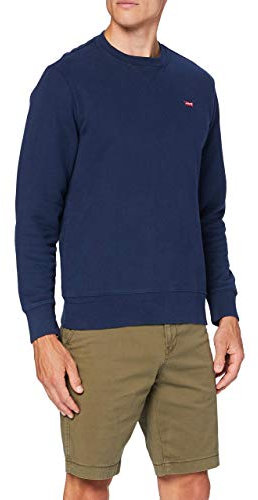 Levi's New Original Crew, Felpa Uomo, Dress Blues X, XL