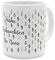 printplanet® Tasse mit Namen personalisiert - Motiv Weihnachtstannen - individuell gestalten - Farbvariante Weiß