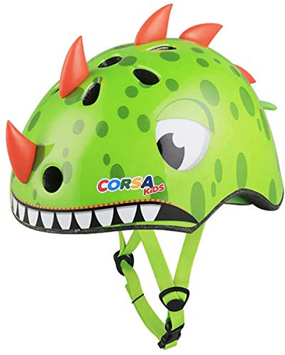 Kids Bike Helmet,Lovely Green Dinosaur Kids Helmet Have CPSC Certified Ages 2-5 Years Old Boys Girls Sports Helmet for Balance car, trikes, Scooters, Bike and Other Outdoor Sports