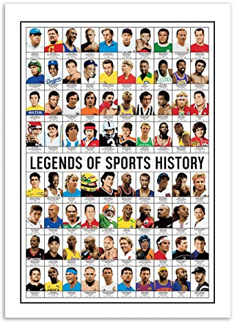 Wall Editions Art-Poster - Legends of Sports History - Olivier Bourdereau