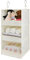 GRANNY SAYS 3-Shelf Hanging Organizer, Foldable Hanging Closet Storage, Hanging Shelves for Wardrobes & RV Closet, Beige, 23.6 H X 12.2 W X 12.2 D, 1-Pack