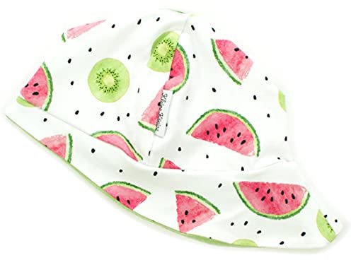 Kleine Könige Sonnenhut Sommer Mütze Baby Mädchen · Modell Melone Kiwi Fruity, Lemon · Ökotex 100 Zertifiziert · Größe 110/116