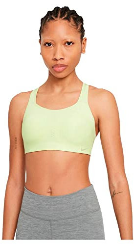 Nike AJ0340 W NK DF ALPHA BRA Reggiseno sportivo Donna lime ice/rattan/rattan LA-C