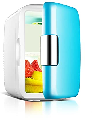 6L Auto For La Casa Piccolo Frigorifero Piccolo Frigorifero, Riscaldamento Del Dormitorio E Scatola Di Raffreddamento Cosmetici Bellezza Frigorifero Frigorifero Frigorifero (Color : Blue)