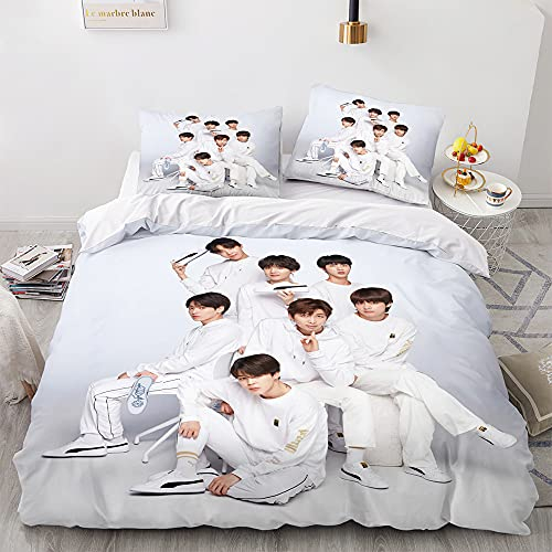 CCBZLY Bettbezug-Set, Weiche Und Bequeme Mikrofaser, Bettwäsche-Set, Bettbezug Kissenbezug, Für Kinder, Mädchen, Jungen Bettwäsche, 135x200CM+2x50x75CM