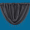 Plain Beaded Voile Swags Net Curtains Voile Swag Valance Pelmet (Grey)