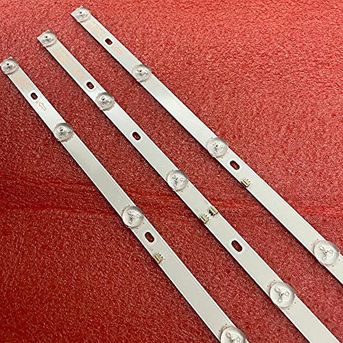 Therpios Pièces de Rechange TV- 3 PCS/Positionner LED Backlight Strip Compatible avec D40-M30 40BF400 JS-D-JP395DM-A81EC B82EC BBK 40LEX-5043 / FTP 40LEM-1043 / FTS2C 40LEM-1058 / FT2C