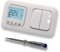 Halmburger Raumthermostat Raumtemperaturregler ERD-1Urg DIGITAL in Busch Jäger Reflex SI alpinweiß mit Serienschalter 2000/US + EBROM Phasenprüfer zur Montage der Geräte ERD-1U (rg) Fußbodenheizung