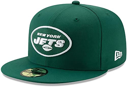 New Era NFL 59FIFTY Team Color Authentic Collection Fitted On Field Game Cap Hat, New York Jets, 59 EU