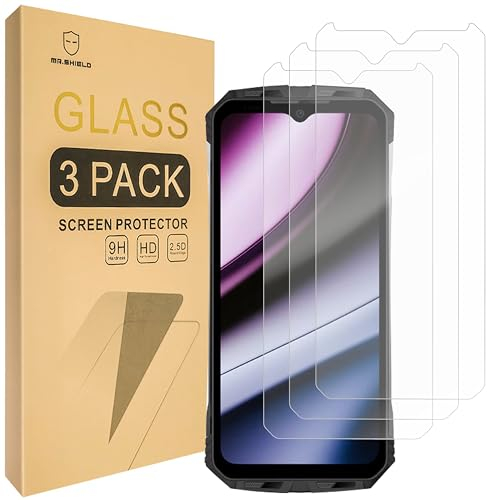 Mr.Shield Protector de Pantalla para Doogee S110 Cristal Vidrio Templado [3 Piezas] [9H Dureza] Anti-Arañazos