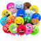 Luftballons Bunt 100 Stück Smiley Balloons Emotion Serie Latex Ballons für Helium Luftballon Girlande Bogen Lustige Emoji Balloon für Geburtstag Party Deko Kinder Jungen Mädchen (Smiley)