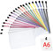 Vicloon Dokumententasche mit Reißverschluss A6, 20 pcs Mesh Plastic Zip Bag, Wasserdichte Document Case, Reißverschlusstasche Zip Beutel Tasche Wallet Taschen Kunststoff Mesh Dokumentenmappen