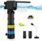 OMECO Filtre intérieur pour aquarium - Petit filtre 1200 l/h - Silencieux - 20 W - Réglable - Avec alimentation en oxygène et filtration - Accessoires d'aquarium - 60 l, 100 l, 200 l - Doux et mer