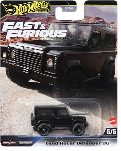 Hot Wheels Fast and Furious Auto Land Rover Defender 90 Modell Die Cast Maßstab 1:64 - Länge 7 cm - HYP74