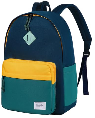 Chase Chic Mochilas Escolares, 18 Litros Mochila Niño Niña 8-12 Años Mochila Instituto para Infantil Colegio Adolescente, Rosa con Magenta