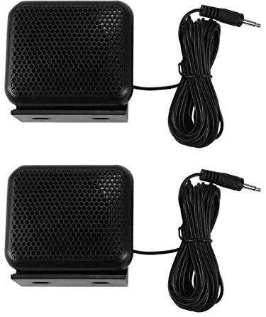 Bcowtte 2 x Mini External Speaker -100 for ICOM for ICOM for Ham Radio CB Transceiver