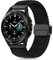 Tuocal 22mm Nylon Geflochten Armband Kompatibel mit Huawei GT4/GT3/GT2/GT 46mm / Galaxy Watch 3 45 mm/Galaxy Gear S3 Frontier, Magnet Sport Armband für Garmin Venu 3/Venu 2/Vivoactive 4, Schwarz
