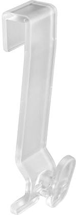 SOMA Duschkabinenhaken Transparent 8 mm 4er Set aus hochwertigem Kunststoff