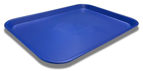 Large Commercial Fast Food Serving Takeaway Tray 530 x 370mm (Blue)