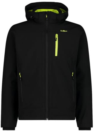 CMP MAN Jacket Zip Hood Nero-Acido - 50