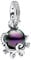 Wedanor Charme Oktopus Die kleine Meerjungfrau Ursula Charms-Anhänger 925 Sterling Silber Charm Bead Pendant für Europäische Armbänder und Halsketten