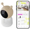 OMAJIN by Netatmo, Smarte Babyphone-Kamera, 2K HD, Nachtsicht, Info bei Weinen, bidirektionales Audio, Schlaflieder u. -melodien, Nachtlicht, Feuchtigkeits- u. Temperatursensor, App-Steuerung, OBC-01