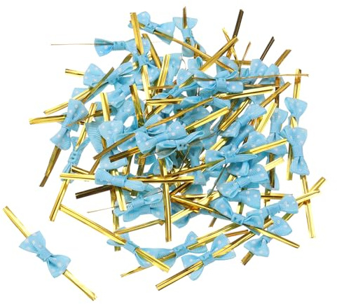 QUARKZMAN Stück Twist Cable Ties mm Twistband, Kabelbinder Tasche Krawatten Tütenclips Verschlussstreifen Bindestreifen für Tüten Backen Süßigkeit Geschenk Beutel, Blau