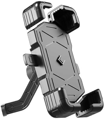 ZKSJFU Porta Cellulare Moto per Harley Davidson Dyna Wide Glide 1993-2017, Regolabile Portacellulare Moto Manubrio, Adatto per Telefoni Cellulari da 4.7-7.2 Pollici,Rearviewmirrorstyle