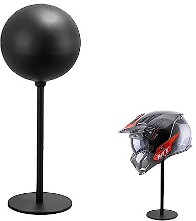 Zjyufy Helmet Stand, Motorcycle Helmet Holder Rack Freestanding Helmet Holder Bicycle Helmet Display Storage Stand for Helmet Hat Wigs