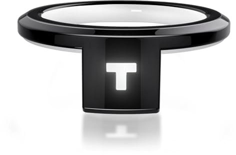 KUTYU T1 Smart Ring Tesla Edition Ersetzen Autoschlüssel Smart NFC Multifunktions Ring mit T-Form LED, klein