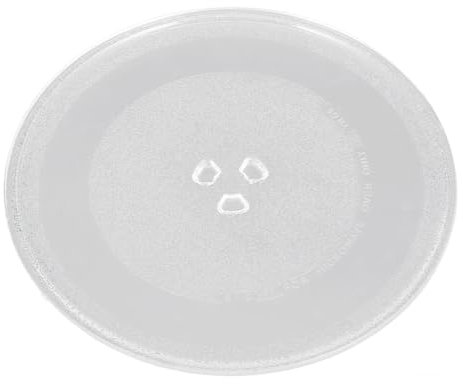 KOCKSHION Plato De Vidrio Para Microondas De Reemplazo De Plato Giratorio Accesorio Resistente y Fácil De Instalar Para Horno Microondas