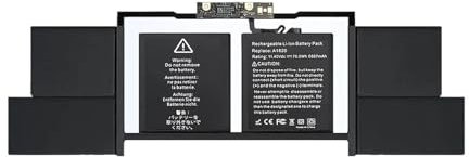 JKDND A1707 A1820 Batería Portátil De Repuesto 11.4V 76Wh Compatible con Apple MacBook Pro 15 Pulgadas A1707 (Finales De 2016 Mediados De 2017) Touch Bar EMC 3162 3072 Series