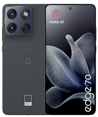Motorola Edge 70 12 512 5G, Gadget Gray (Gris) | Triple capteur 50MP, écran 6,67 pOled, Gorilla glass 7i, 4800 mAH