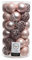 Weihnachtskugeln Kunststoff 6cm x 37er Ornamente Mix Set Christbaumkugeln bruchsicher rosa