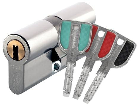 Vachette - 538103 - Cylindre 2 entrées Radialis - 32,5x37,5-4 clés couleurs - A2P** - 7101RIS