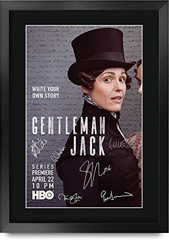 HWC Trading Gentleman Jack The Cast Suranne Jones Sophie Rundle Gifts Printed Signed Autograph Picture for TV Memorabilia Fans - A3 Framed