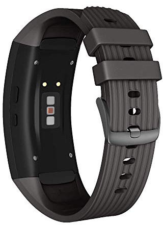 ANBEST Pulsera de Silicona Compatible con Samsung Gear Fit 2/Gear Fit 2 Pro Correa, Pulsera Deportiva de Repuesto para Gear Fit 2 Pro SM-R365/Gear Fit 2 SM-R360 Hombres & Mujeres, Negro