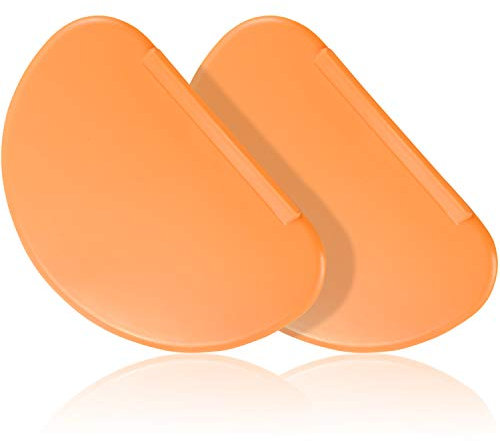 2 Pieces Flexible Bowl Scraper Dough Scrapers Spatula Multipurpose Curved Pastry Scraper Flat Edge Mixing Bowl Scraper Cutter for Cake Icing Bread Fondant