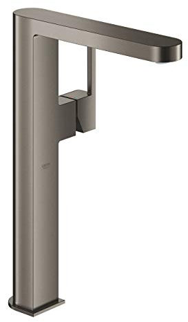 Mezclador Grohe Plus para lavabos de una mano, DN 15, tamaño XL, para lavabos independientes, sin desagüe automático, Color: grafito duro cepillado