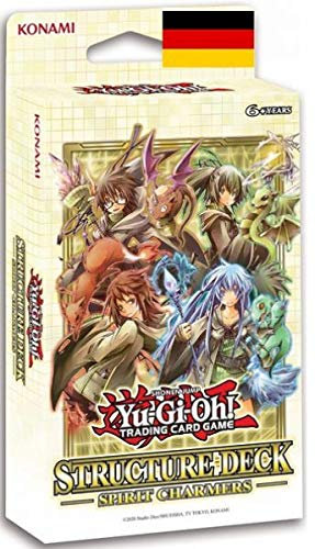 a YuGiOh! Structure Deck Spirit Charmers | DEUTSCH | Yu-Gi-Oh! Karten NEU GÜNSTIG | + Arkero-G 50 Small Soft Sleeves japanische Kartenhüllen