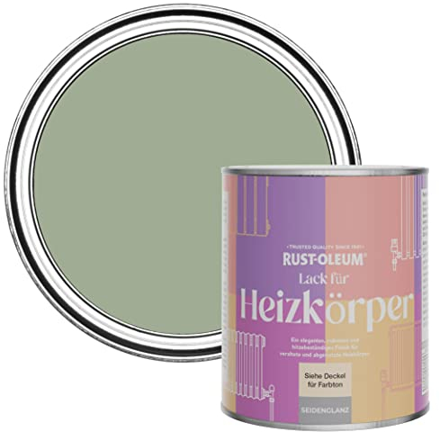 Rust-Oleum Green Heat Resistant Radiator Paint in Satin Finish - Bramwell 750ml